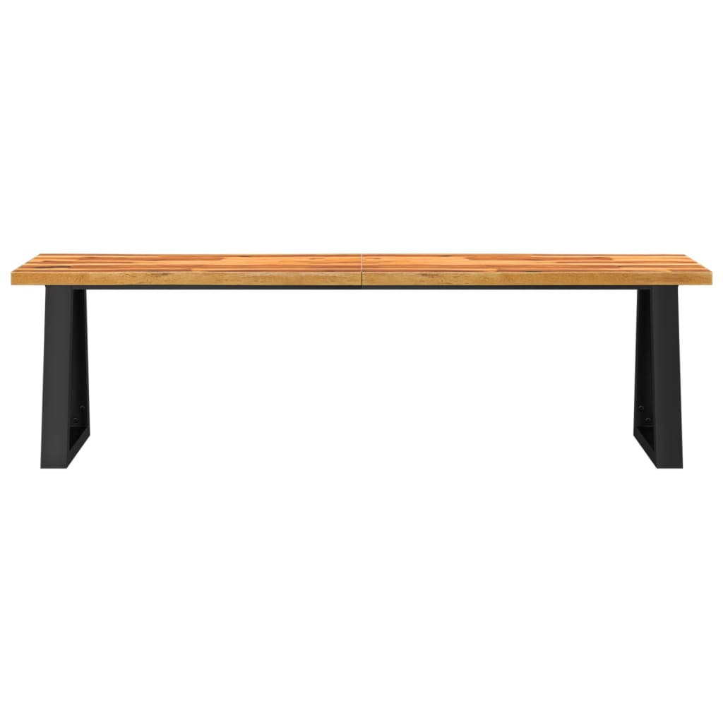 vidaXL Bench with Live Edge 160 cm Solid Wood Acacia