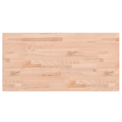 vidaXL Table Top 80x40x1.5 cm Rectangular Solid Wood Beech