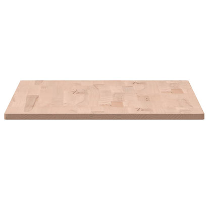 vidaXL Table Top 80x40x1.5 cm Rectangular Solid Wood Beech