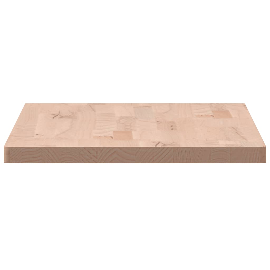vidaXL Table Top 80x40x2.5 cm Rectangular Solid Wood Beech
