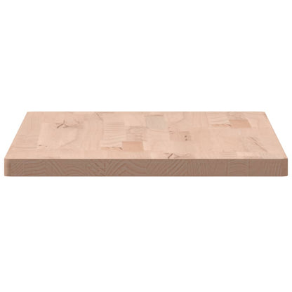 vidaXL Table Top 80x40x2.5 cm Rectangular Solid Wood Beech