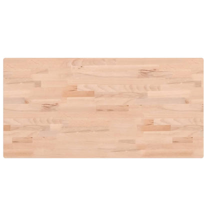 vidaXL Table Top 100x50x2.5 cm Rectangular Solid Wood Beech