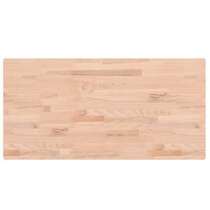 vidaXL Table Top 100x50x4 cm Rectangular Solid Wood Beech