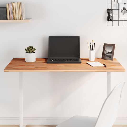vidaXL Table Top 100x50x1.5 cm Rectangular Solid Wood Beech