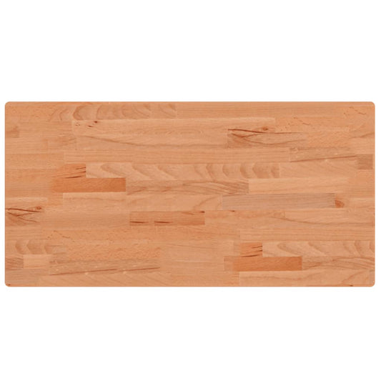 vidaXL Table Top 80x40x2.5 cm Rectangular Solid Wood Beech
