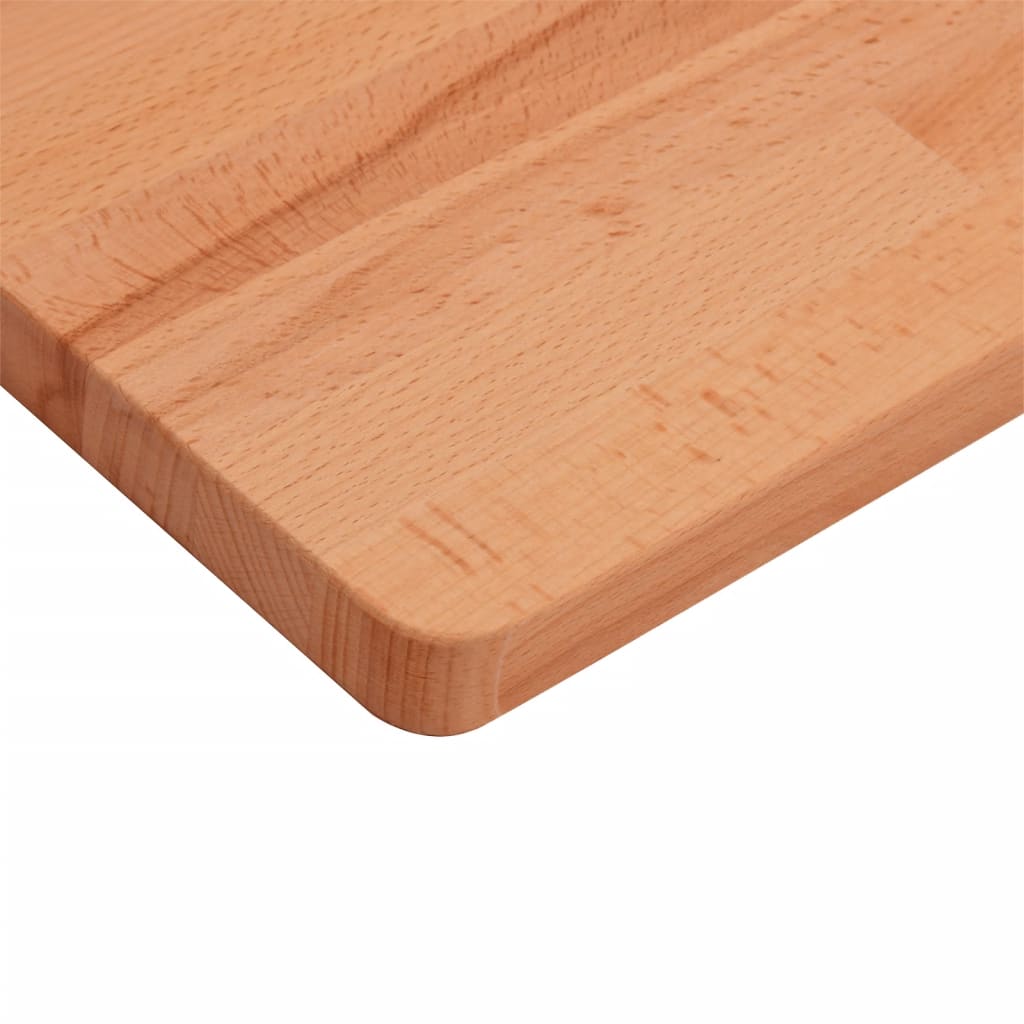 vidaXL Table Top 80x40x2.5 cm Rectangular Solid Wood Beech