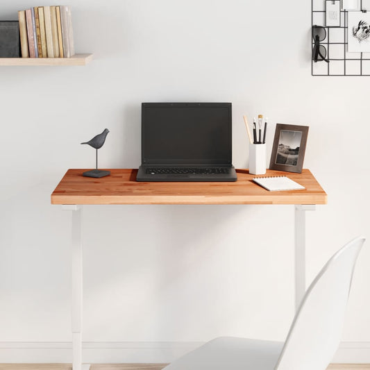 vidaXL Table Top 80x40x2.5 cm Rectangular Solid Wood Beech