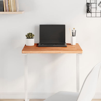 vidaXL Table Top 60x40x2.5 cm Rectangular Solid Wood Beech