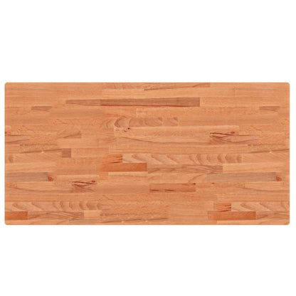vidaXL Table Top 100x50x4 cm Rectangular Solid Wood Beech