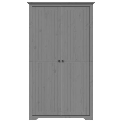 vidaXL Wardrobe BODO Grey 101x52x176.5 cm Solid Wood Pine