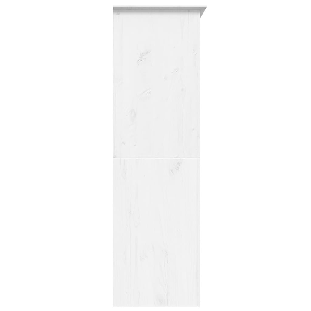 vidaXL Wardrobe "BODO" White 146x53,5x173 cm Solid Wood Pine