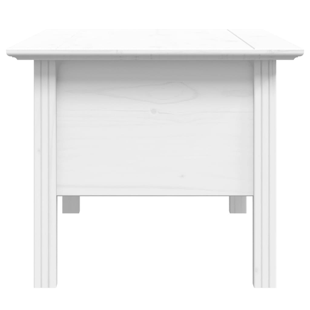 vidaXL Coffee Table "BODO" White 100x55x46 cm Solid Wood Pine