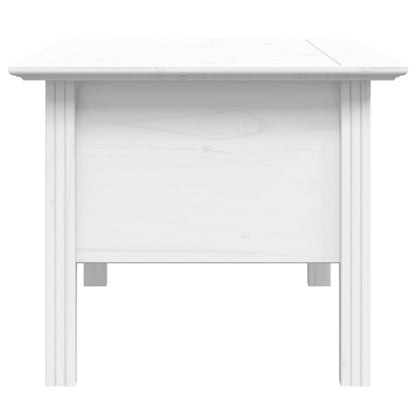 vidaXL Coffee Table "BODO" White 100x55x46 cm Solid Wood Pine