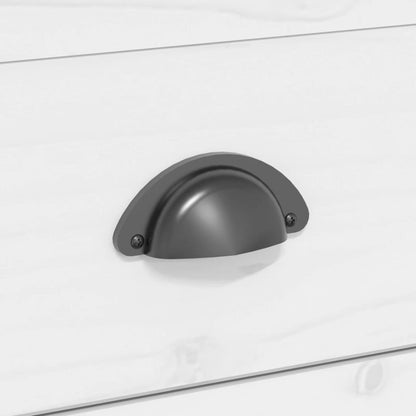 vidaXL Coffee Table BODO White and Brown 100x55x45 cm Solid Wood Pine