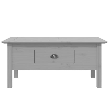 vidaXL Coffee Table BODO Grey 100x55x45 cm Solid Wood Pine