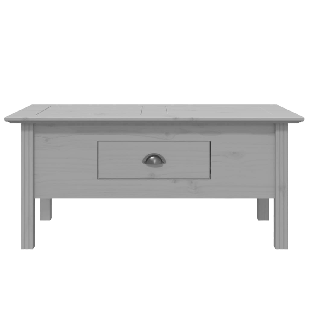 vidaXL Coffee Table "BODO" Grey 100x55x46 cm Solid Wood Pine