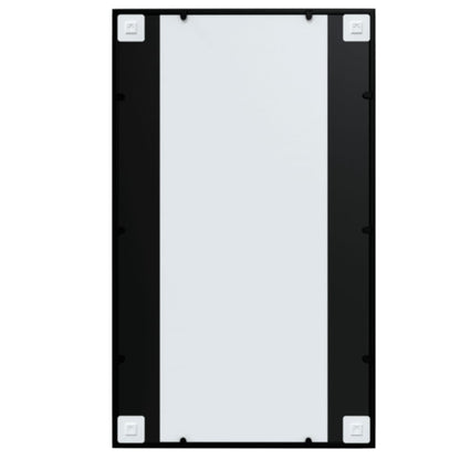 vidaXL Wall Mirrors 4 pcs Black 100x60 cm Metal