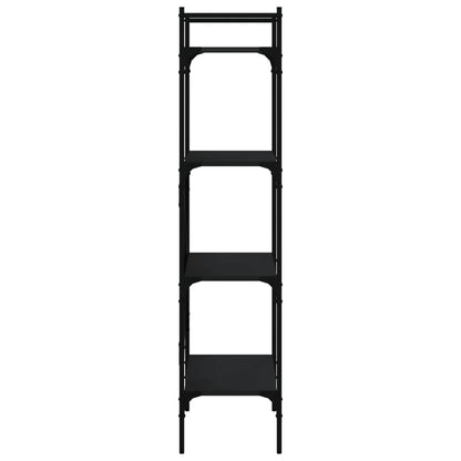 vidaXL Bookcase 4-Tier Black 56x31,5x138,5 cm Engineered Wood