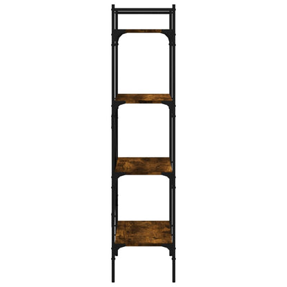 vidaXL Bookcase 4-Tier Smoked Oak 56x31,5x138,5 cm Engineered Wood