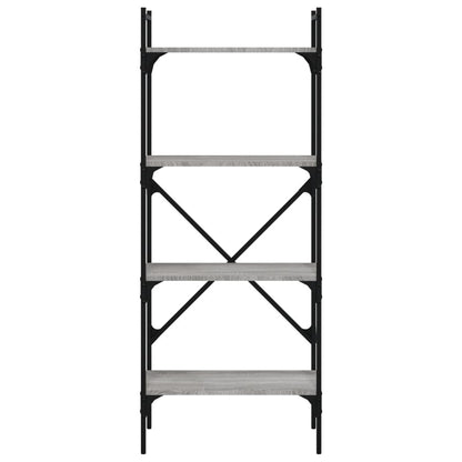 vidaXL Bookcase 4-Tier Grey Sonoma 56x31,5x138,5 cm Engineered Wood