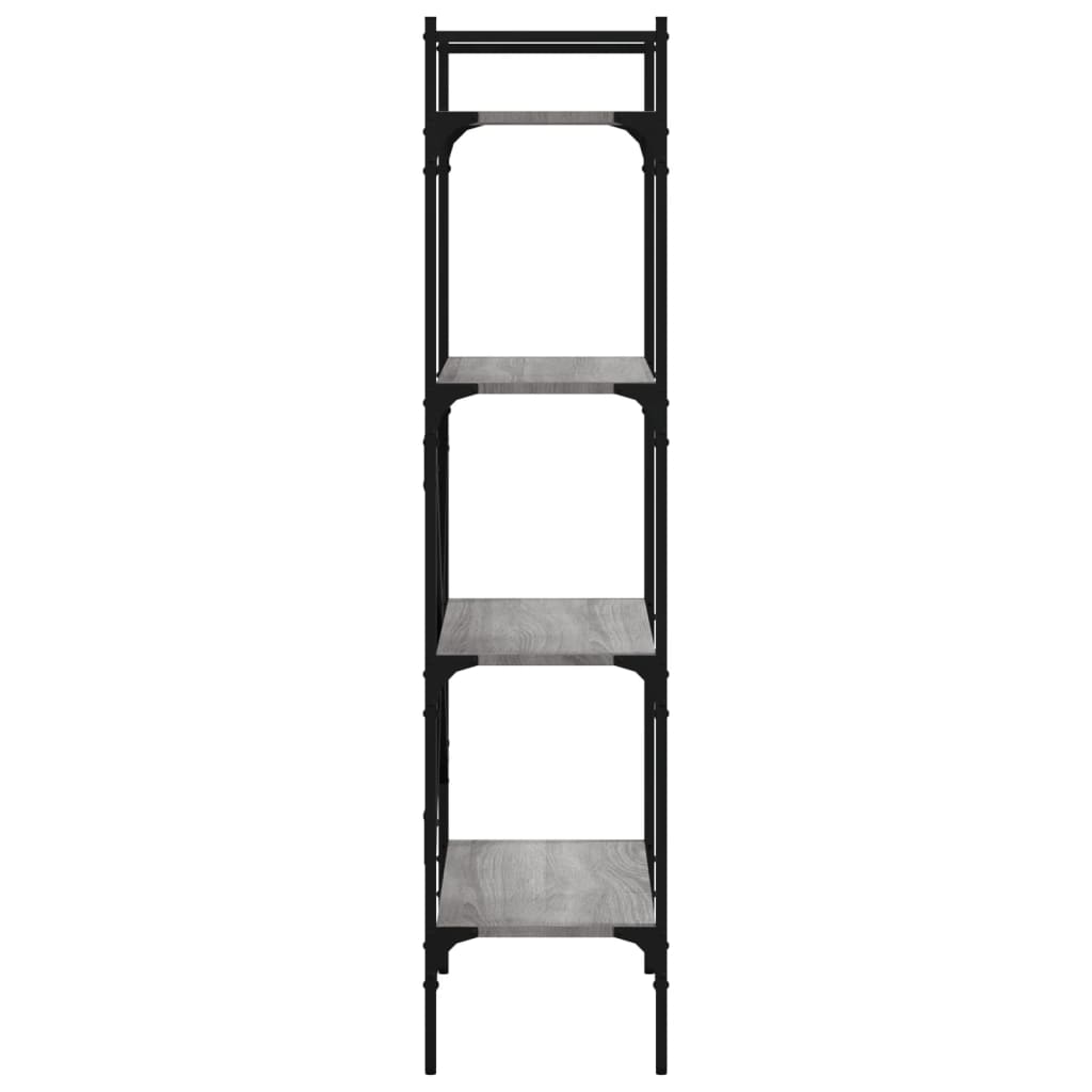vidaXL Bookcase 4-Tier Grey Sonoma 56x31,5x138,5 cm Engineered Wood