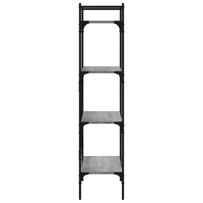 vidaXL Bookcase 4-Tier Grey Sonoma 56x31,5x138,5 cm Engineered Wood