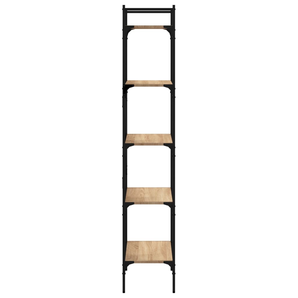 vidaXL Bookcase 5-Tier Sonoma Oak 56x31.5x174 cm Engineered Wood