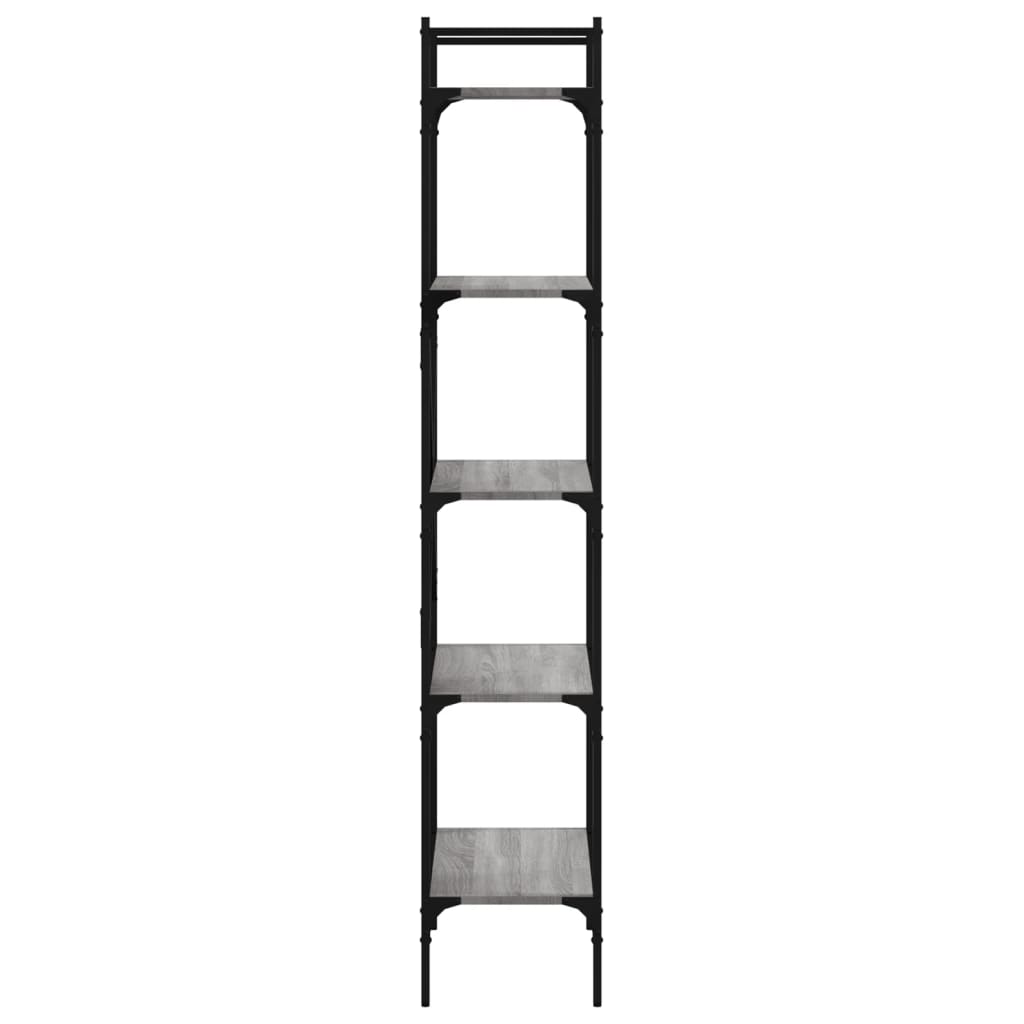 vidaXL Bookcase 5-Tier Grey Sonoma 56x31,5x174 cm Engineered Wood