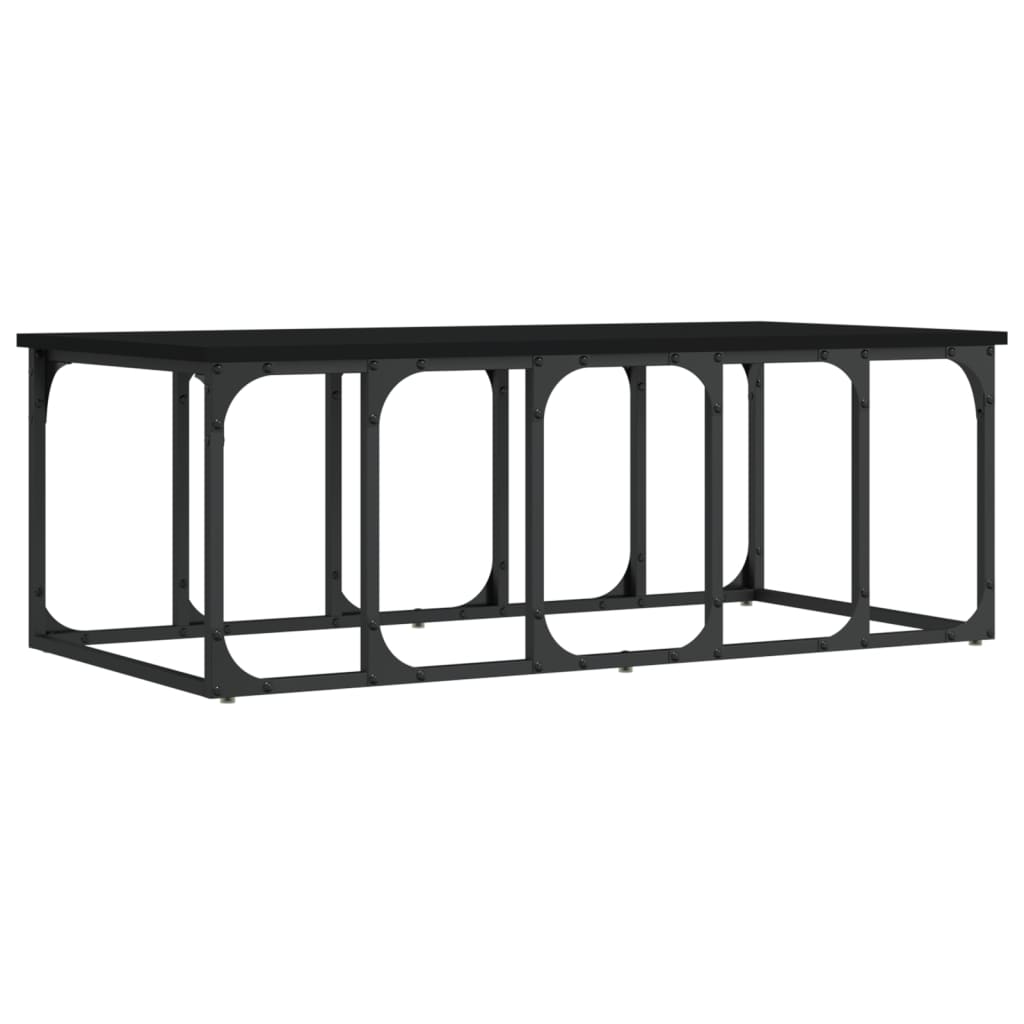 vidaXL Coffee Table Black 100x50x35,5 cm Engineered Wood
