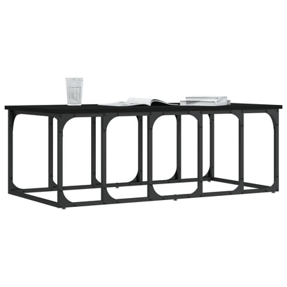 vidaXL Coffee Table Black 100x50x35,5 cm Engineered Wood