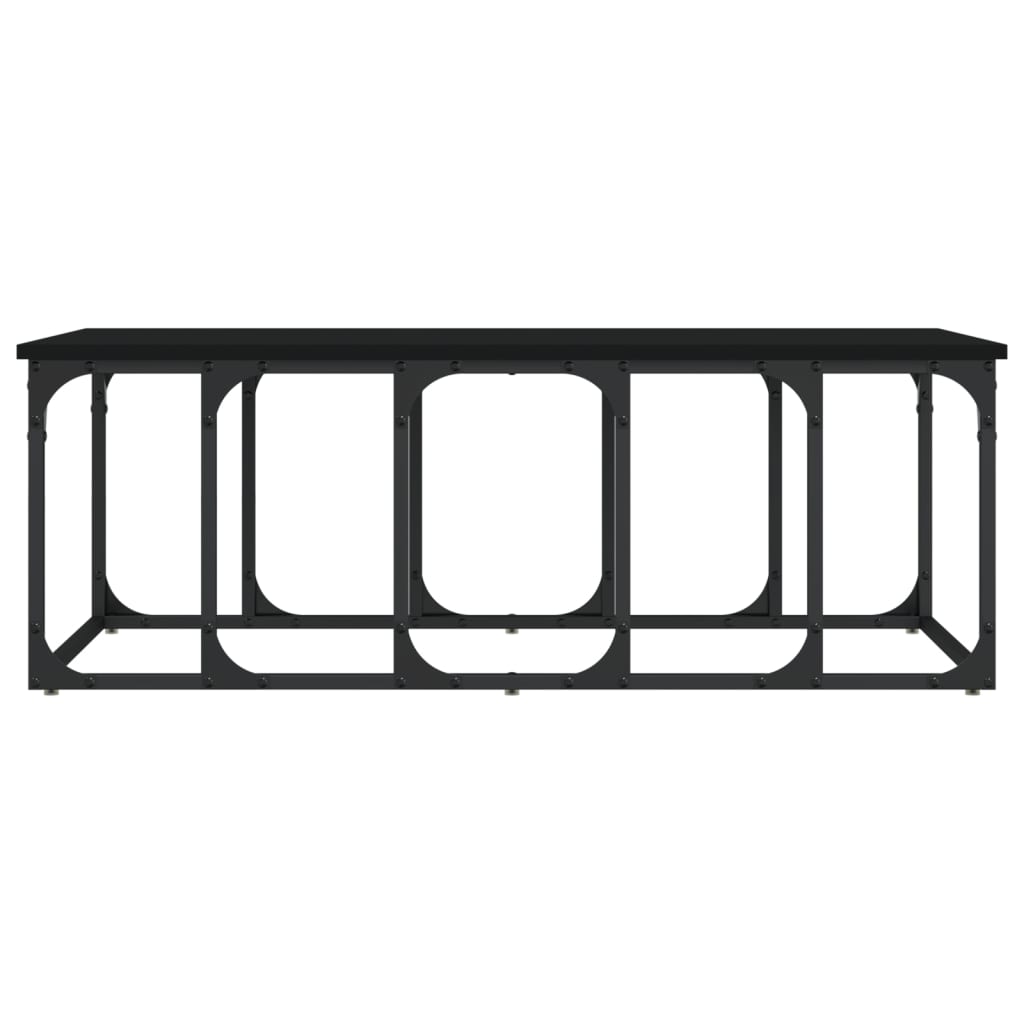 vidaXL Coffee Table Black 100x50x35,5 cm Engineered Wood