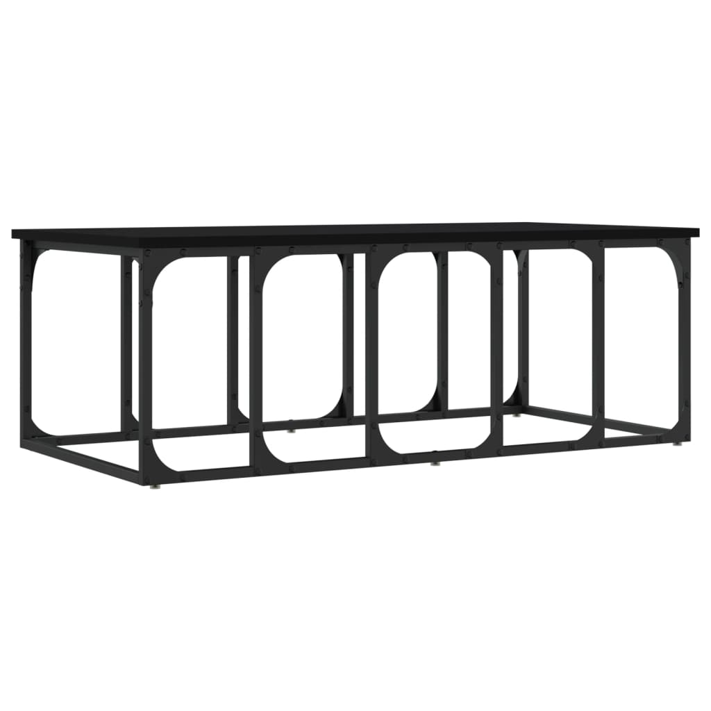 vidaXL Coffee Table Black 100x50x35,5 cm Engineered Wood
