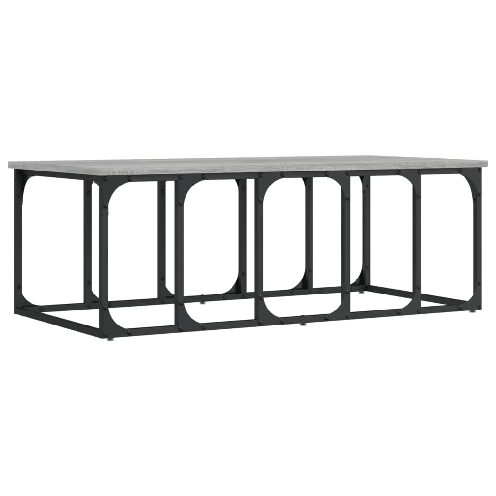 vidaXL Coffee Table Grey Sonoma 100x50x35,5 cm Engineered Wood