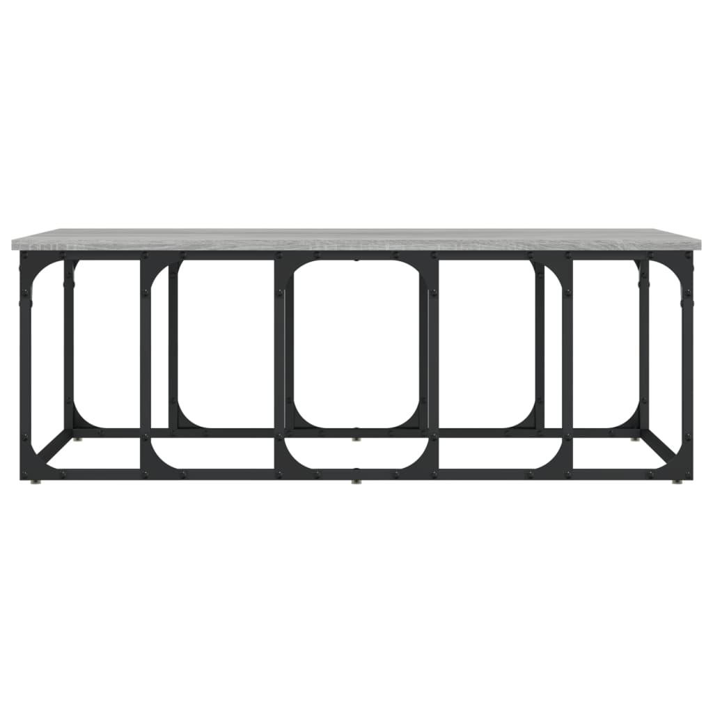 vidaXL Coffee Table Grey Sonoma 100x50x35,5 cm Engineered Wood
