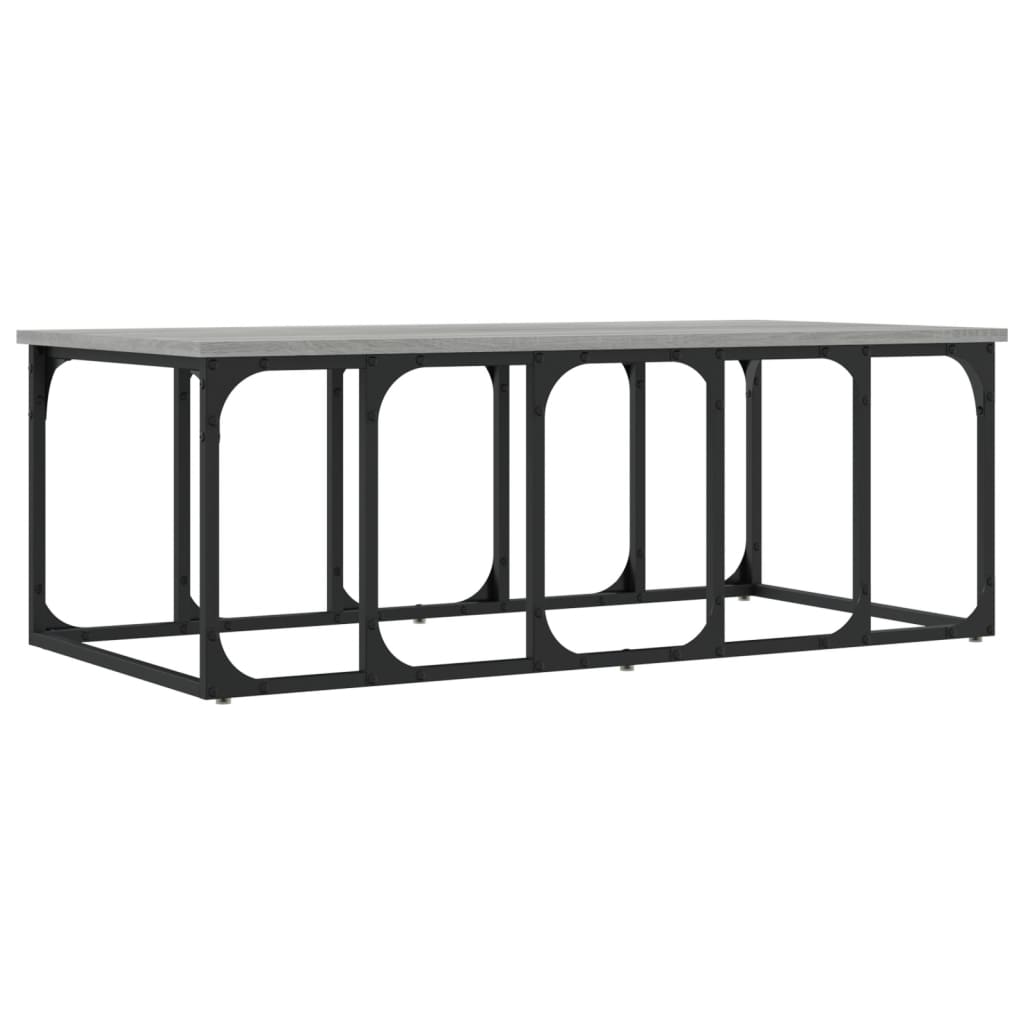vidaXL Coffee Table Grey Sonoma 100x50x35,5 cm Engineered Wood