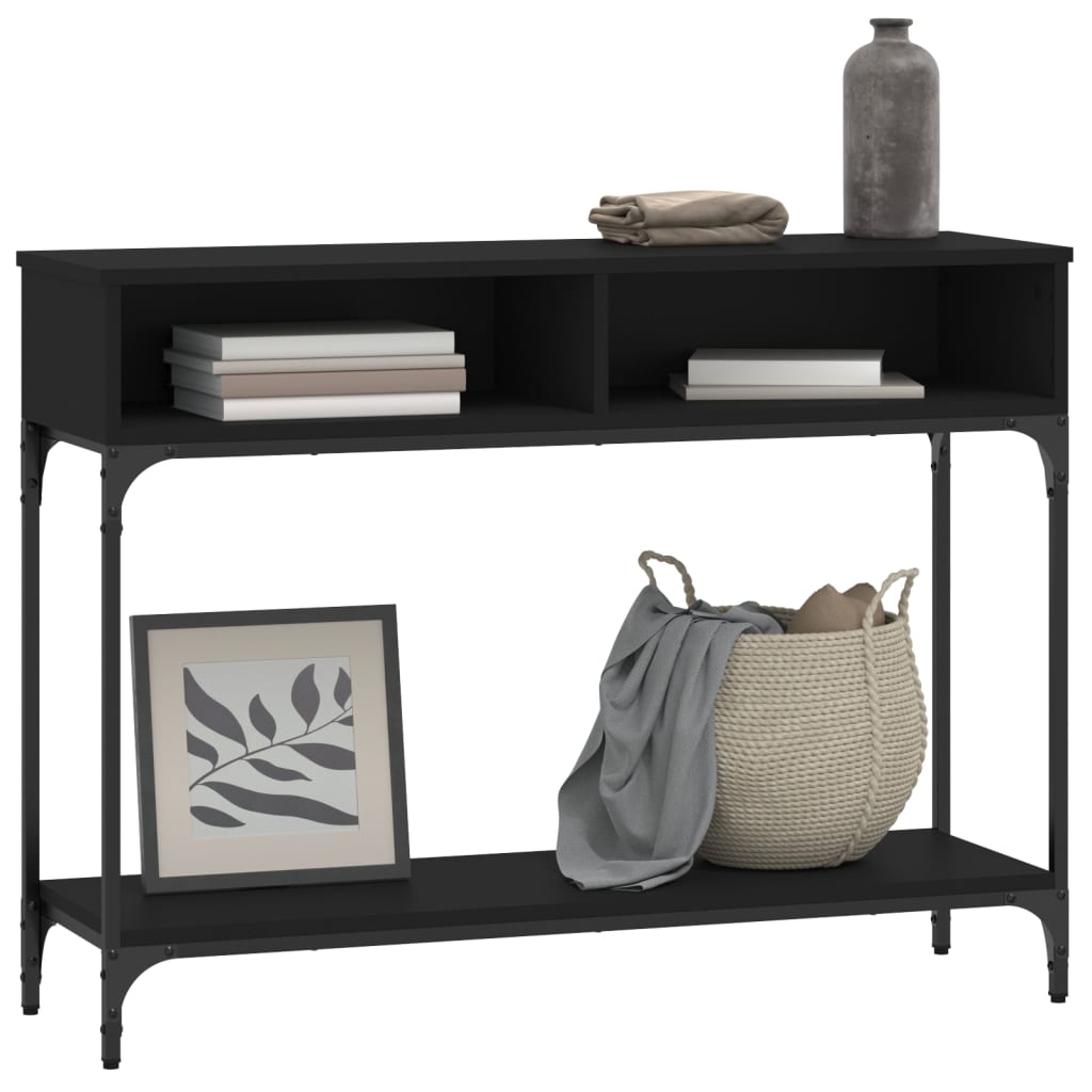 vidaXL Console Table Black 100x30,5x75 cm Engineered Wood
