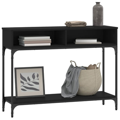 vidaXL Console Table Black 100x30,5x75 cm Engineered Wood