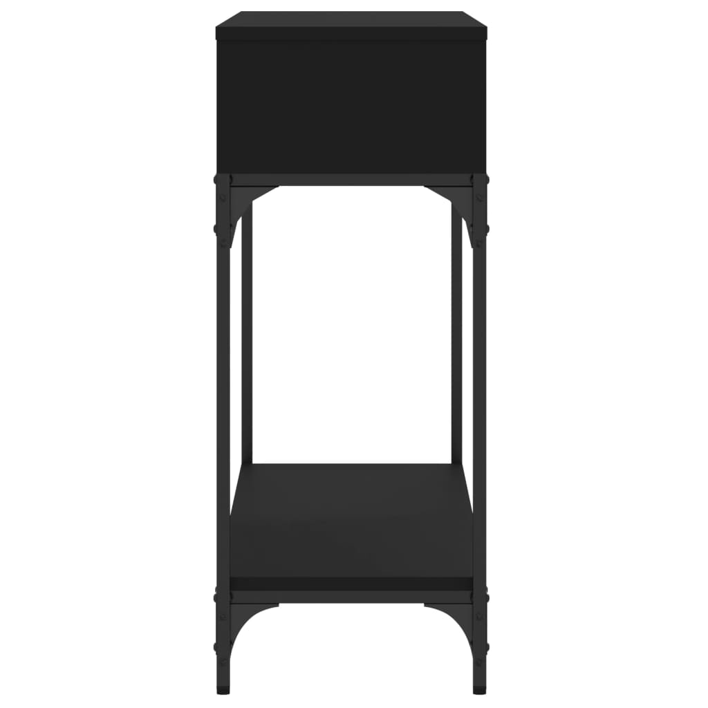 vidaXL Console Table Black 100x30,5x75 cm Engineered Wood