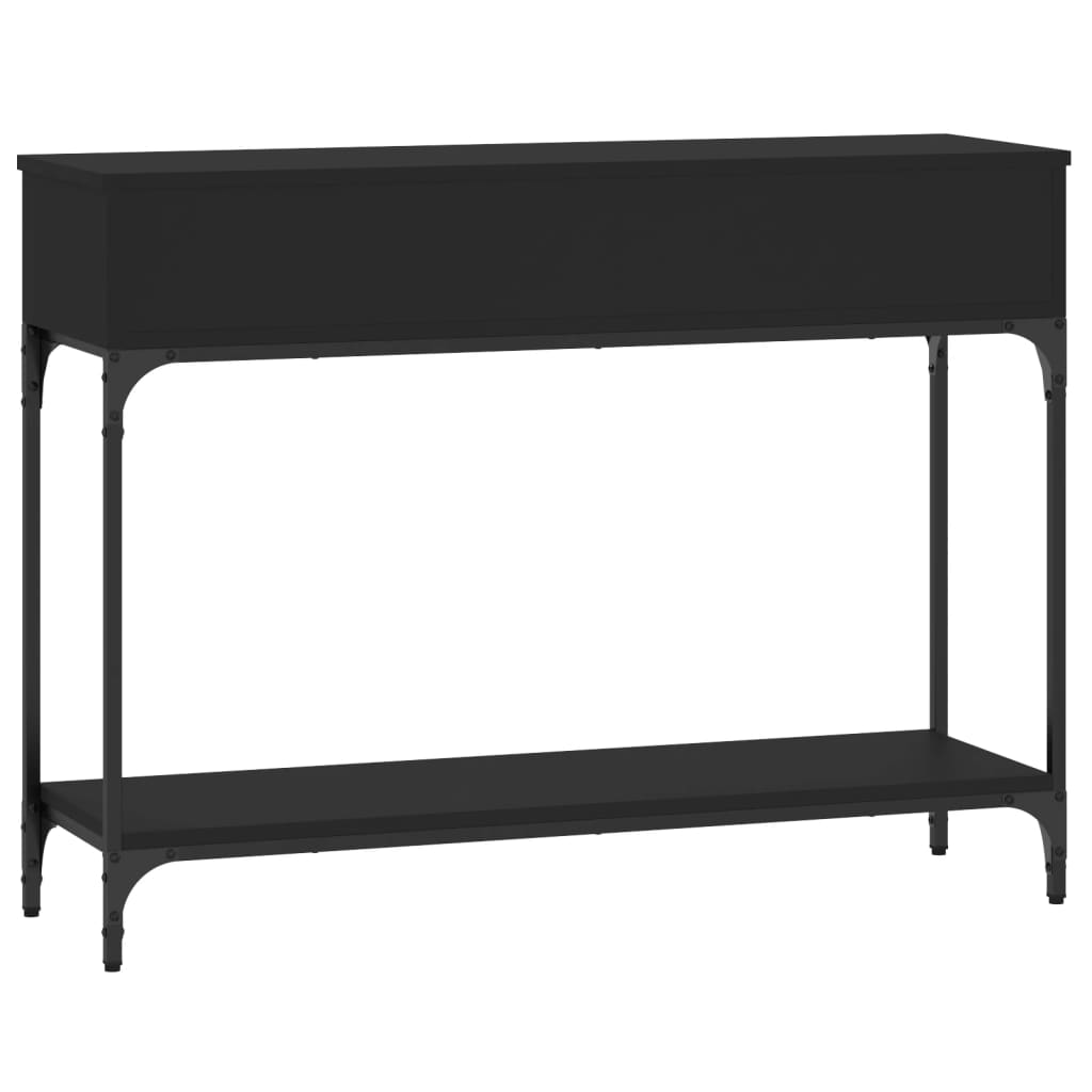 vidaXL Console Table Black 100x30,5x75 cm Engineered Wood