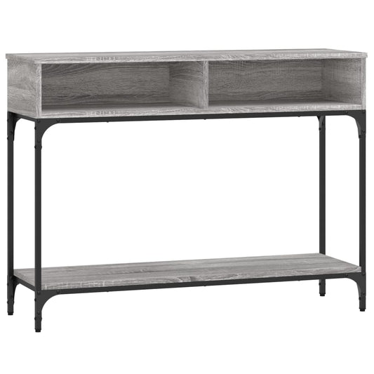 vidaXL Console Table Grey Sonoma 100x30,5x75 cm Engineered Wood