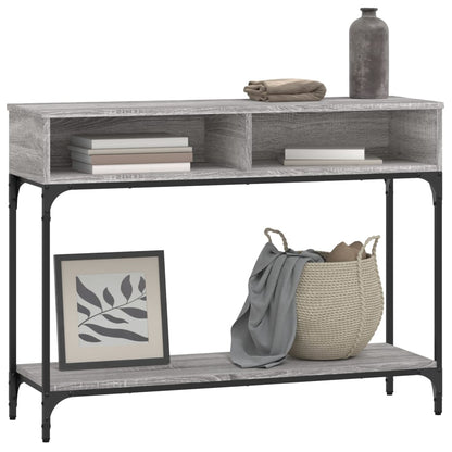 vidaXL Console Table Grey Sonoma 100x30,5x75 cm Engineered Wood
