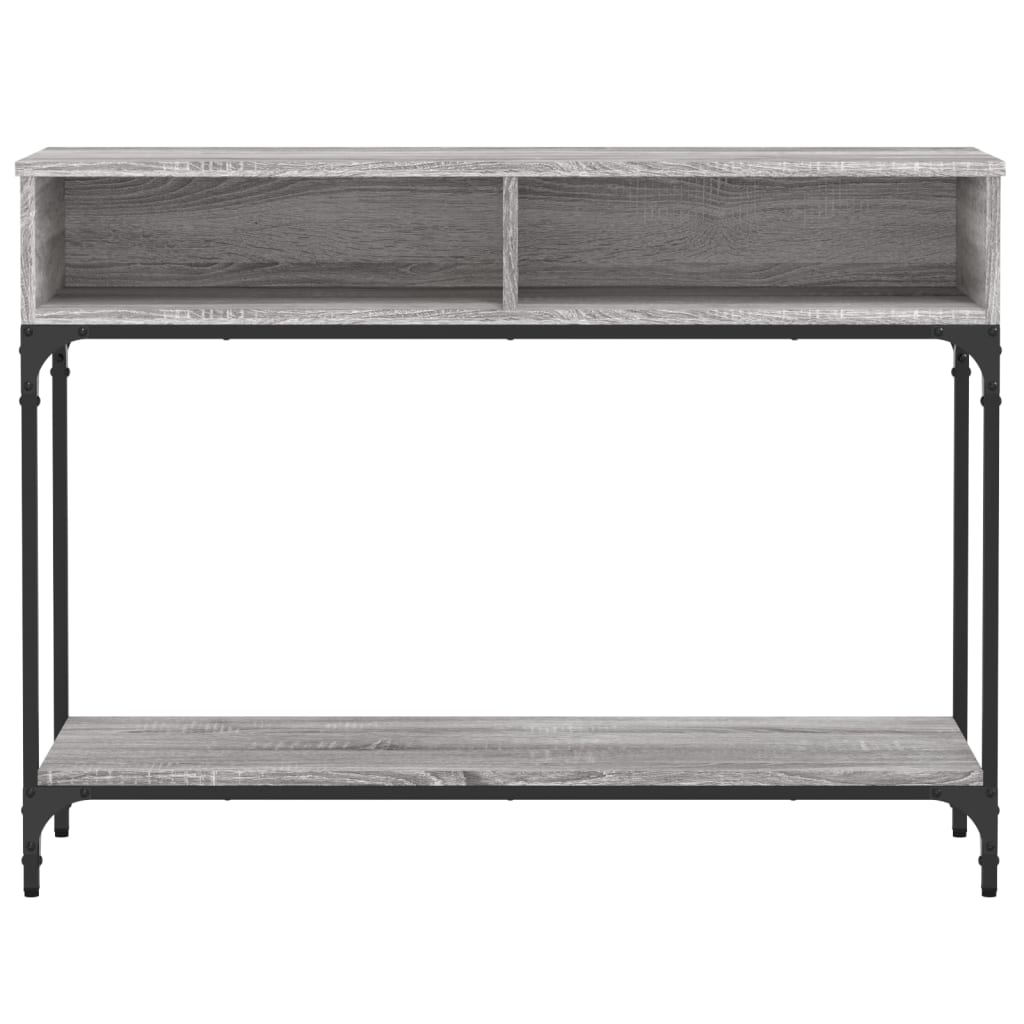 vidaXL Console Table Grey Sonoma 100x30,5x75 cm Engineered Wood