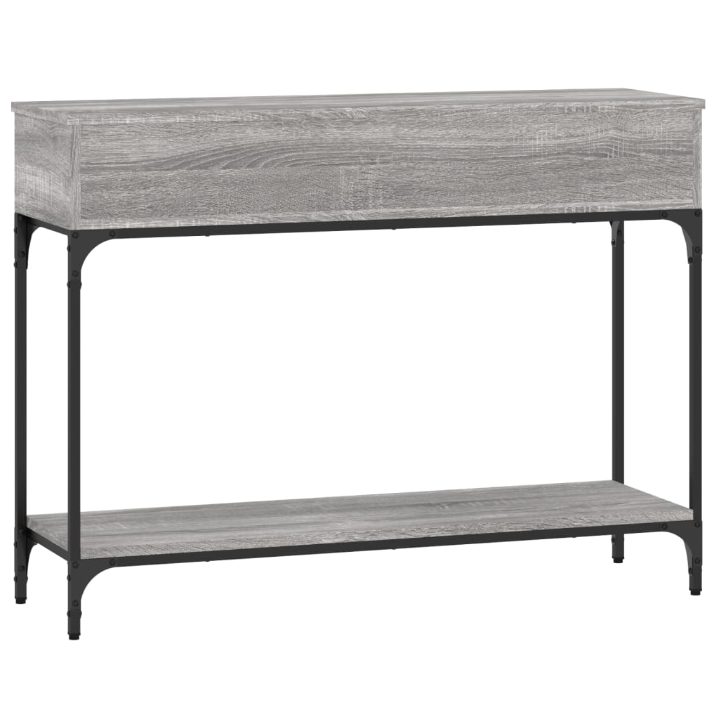 vidaXL Console Table Grey Sonoma 100x30,5x75 cm Engineered Wood