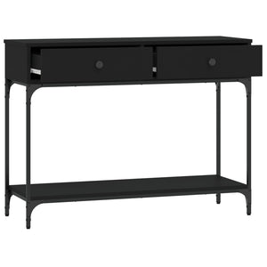 vidaXL Console Table Black 100x34.5x75 cm Engineered Wood