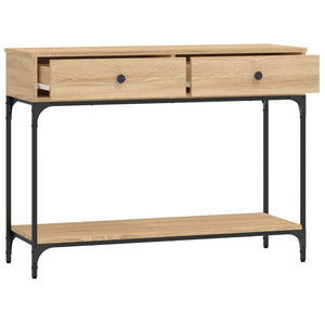 vidaXL Console Table Sonoma Oak 100x34.5x75 cm Engineered Wood
