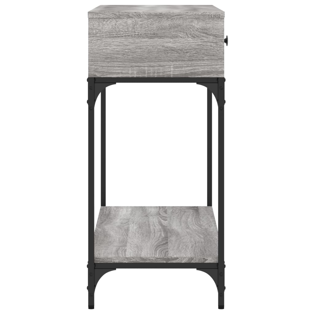 vidaXL Console Table Grey Sonoma 100x34,5x75 cm Engineered Wood