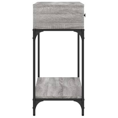 vidaXL Console Table Grey Sonoma 100x34,5x75 cm Engineered Wood