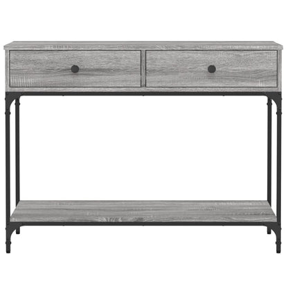 vidaXL Console Table Grey Sonoma 100x34,5x75 cm Engineered Wood