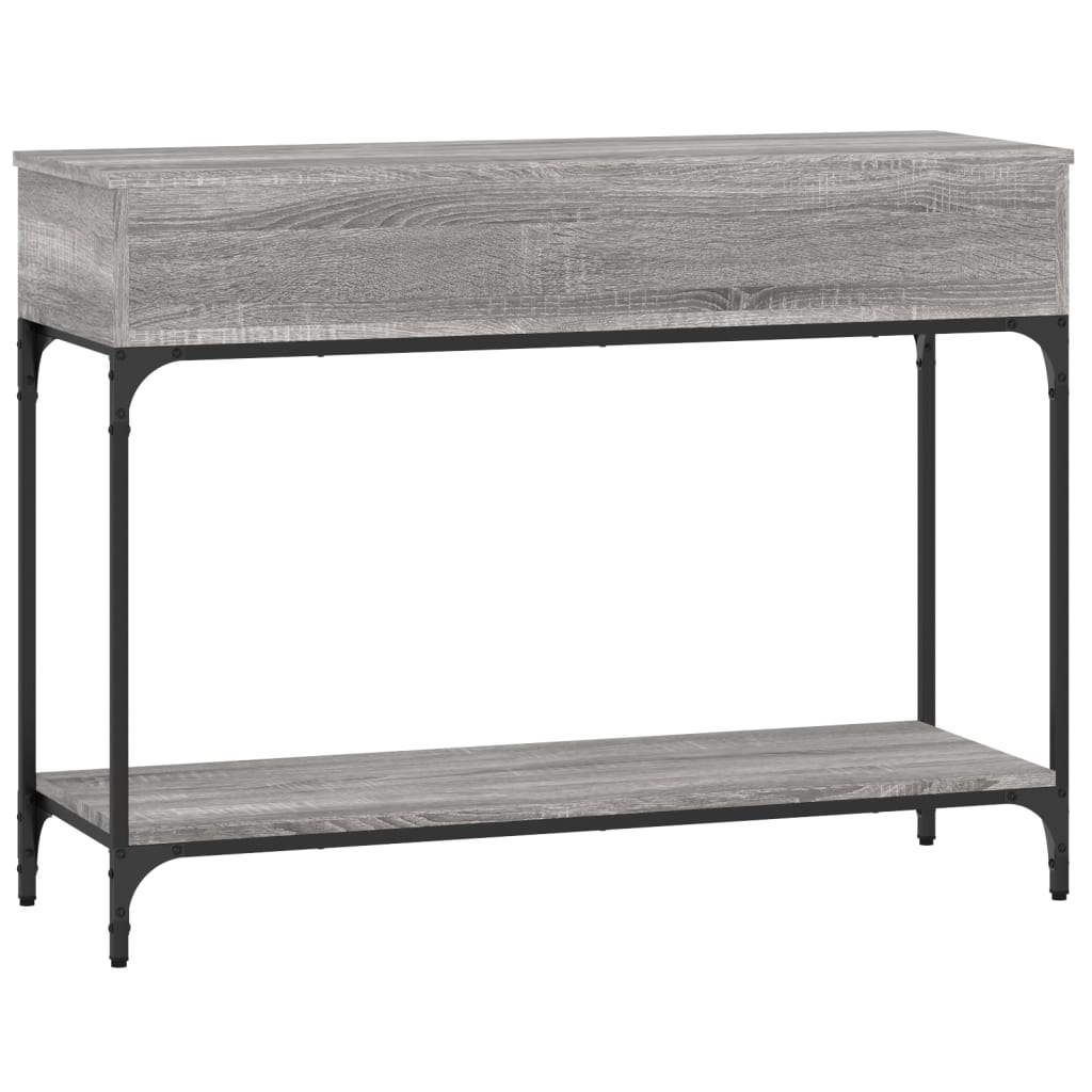 vidaXL Console Table Grey Sonoma 100x34,5x75 cm Engineered Wood