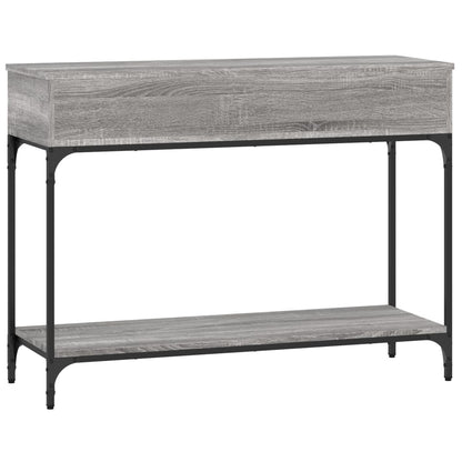 vidaXL Console Table Grey Sonoma 100x34,5x75 cm Engineered Wood